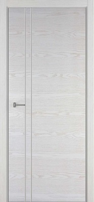 Межкомнатная дверь Логика LX406 Шпон+эмаль (закрытая пора), Белый, 600/700/800/900*2000 мм.